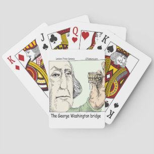 George Washington Bridge Lustige Geschenke Spielkarten