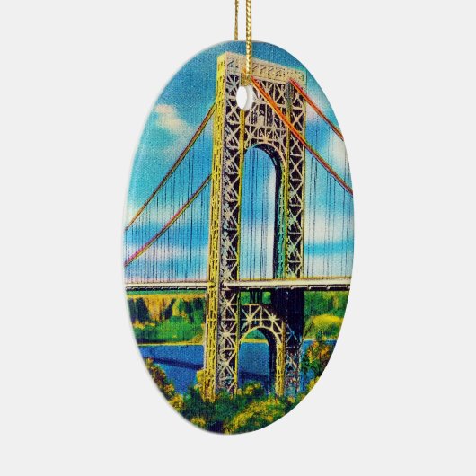 George Washington Bridge, New York City Keramikornament (Rechts)