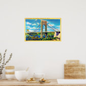 George Washington Bridge, New York City Poster (Küche)