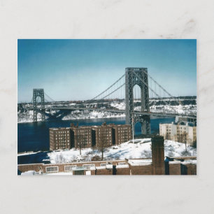 George Washington Bridge, New York City Postkarte