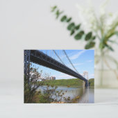 George Washington Bridge New York New York Postkarte (Stehend Vorderseite)