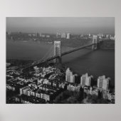George Washington Bridge NYC Fotograf Poster (Vorne)