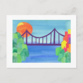 George Washington Bridge Postkarte (Vorderseite)