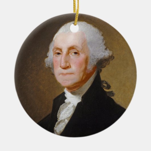 George Washington, c.1821 (Öl auf Leinwand) Keramik Ornament (Vorne)