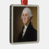 George Washington, c.1821 (Öl auf Leinwand) Silbernes Ornament (Rechts)