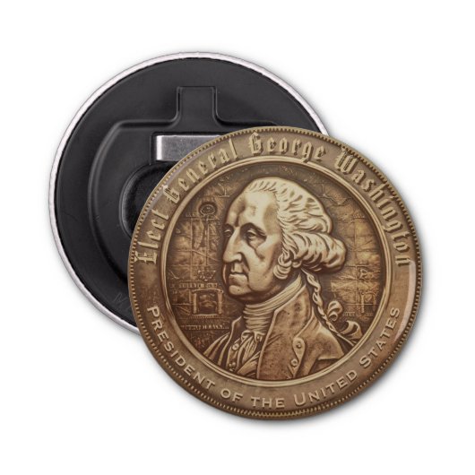 George Washington Campaign Button Flaschenöffner (Vorderseite)