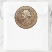 George Washington Campaign Button Runder Aufkleber (Tasche)