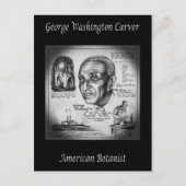 George Washington Carver ~ Botanist & Inventor ~ Postkarte (Vorderseite)