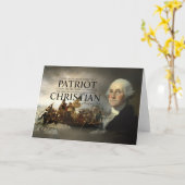 George Washington christlich Karte (Gelbe Blume)