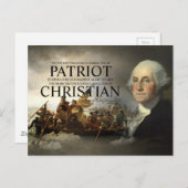 George Washington Christlich Postkarte (Vorne/Hinten)