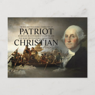 George Washington Christlich Postkarte