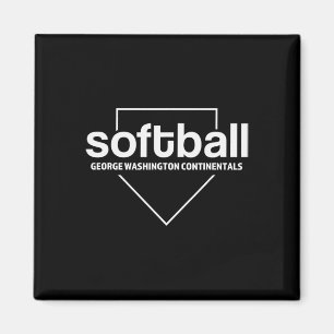 George Washington Continentals Softball Heimplatte Magnet