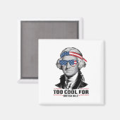 George Washington Cool für die britische Regel 4 J Magnet (Vorderseite/Rückseite)