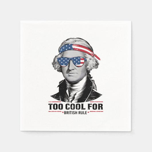 George Washington Cool für die britische Regel 4 J Serviette (Vorderseite)
