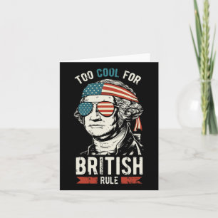 George Washington Cool für die britische Regel 4. Karte