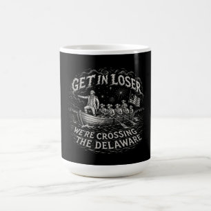 George Washington Delaware Meme Parodie Kunst Kaffeetasse
