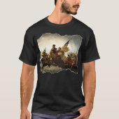 George Washington Delaware River Revolutionskrieg T-Shirt (Vorderseite)