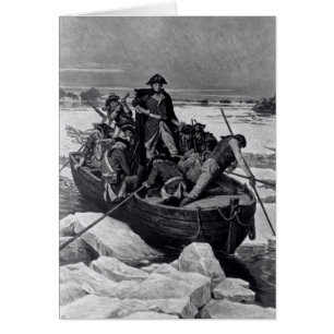 George Washington, der den Delaware River kreuzt