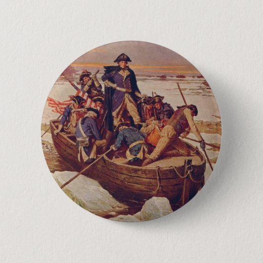 George Washington, der den Delaware River kreuzt Button (Vorderseite)