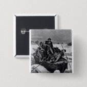 George Washington, der den Delaware River kreuzt Button (Vorne & Hinten)