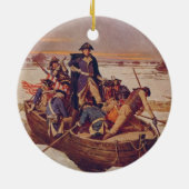 George Washington, der den Delaware River kreuzt Keramikornament (Hinten)