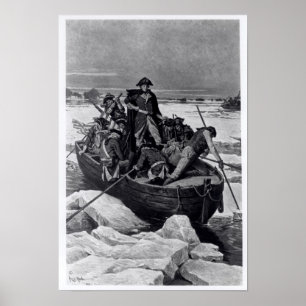 George Washington, der den Delaware River kreuzt Poster