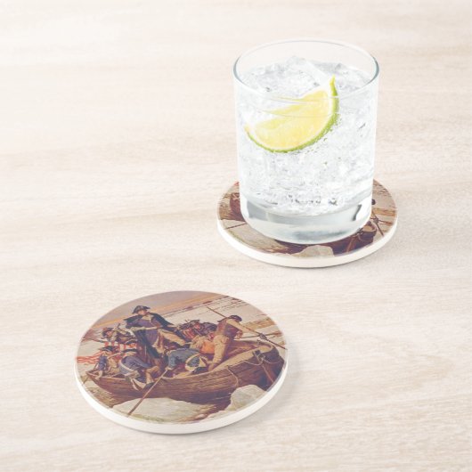 George Washington, der den Delaware River kreuzt Untersetzer (Seite)