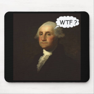 George Washington, der in sein Grab lustig spinnt Mousepad