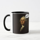 George Washington, der in sein Grab lustig spinnt Tasse (Links)
