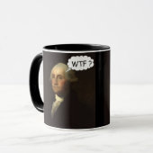 George Washington, der in sein Grab lustig spinnt Tasse (Vorderseite Links)