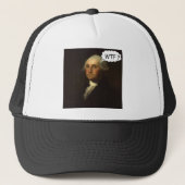 George Washington, der in sein Grab lustig spinnt Truckerkappe (Vorderseite)