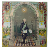 George Washington, der Maurer Fliese (Vorderseite)