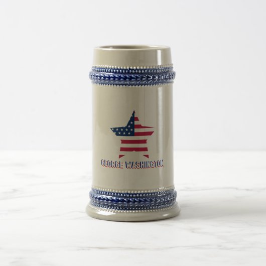 George Washington Design Bierglas (Mittel)