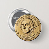 George Washington Dollar Button (Vorne & Hinten)