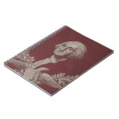 George Washington Eagle Stars Stripes USA Portrait Notizblock (Linke Seite)