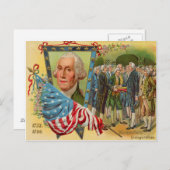 George Washington Einweihung der amerikanischen Fl Postkarte (Vorne/Hinten)