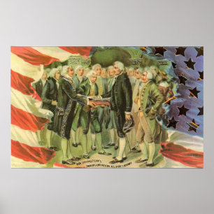 George Washington Einweihung Vintage Poster