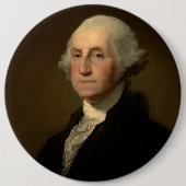 George Washington Erster amerikanischer Präsident Button (Vorderseite)