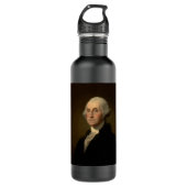 George Washington Erster amerikanischer Präsident  Edelstahlflasche (Vorderseite)