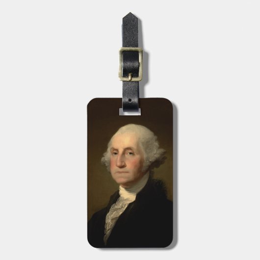 George Washington Erster amerikanischer Präsident Gepäckanhänger (Vorderseite vertikal)