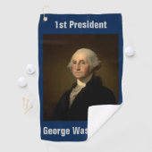 George Washington Erster amerikanischer Präsident  Golfhandtuch (Insitu)