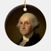 George Washington Erster amerikanischer Präsident  Keramik Ornament (Hinten)