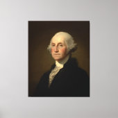 George Washington Erster amerikanischer Präsident Leinwanddruck (Vorderseite)