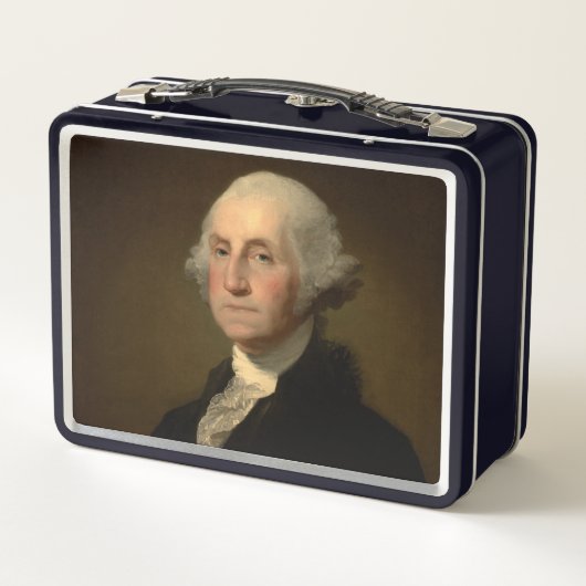 George Washington Erster amerikanischer Präsident Metall Brotdose (Rückseite)