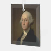 George Washington Erster amerikanischer Präsident Ornament Aus Glas (Vorderseite links)