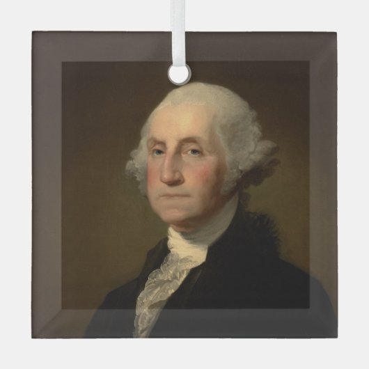 George Washington Erster amerikanischer Präsident Ornament Aus Glas (Vorderseite)