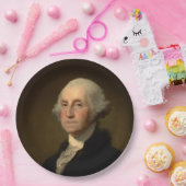 George Washington Erster amerikanischer Präsident  Pappteller (Party)
