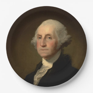 George Washington Erster amerikanischer Präsident Pappteller
