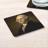 George Washington Erster amerikanischer Präsident Rechteckiger Pappuntersetzer (angewinkelt)