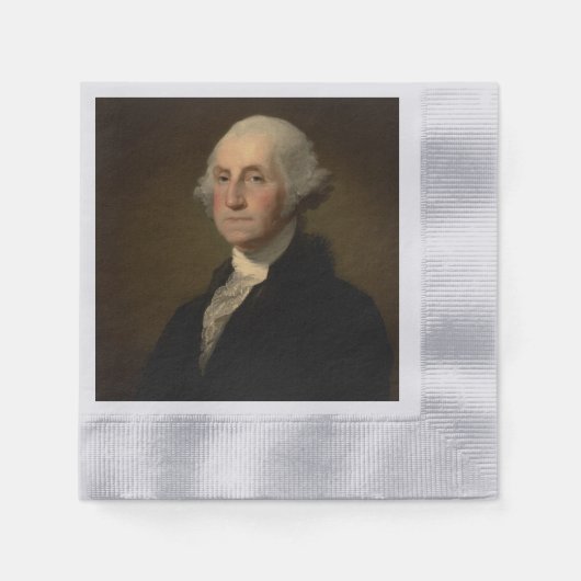 George Washington Erster amerikanischer Präsident Serviette (Vorderseite)